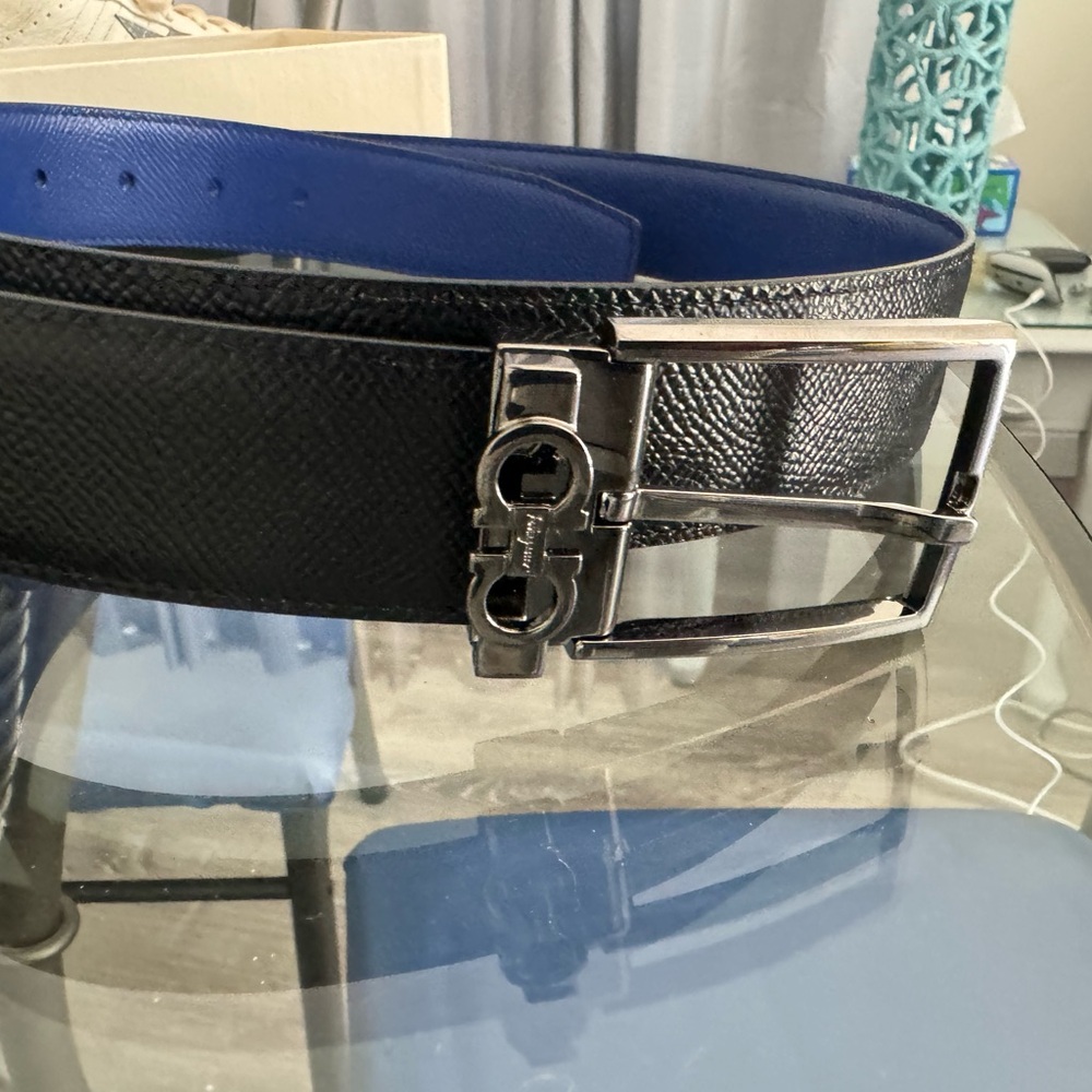 Ferragramo leather belt reversible